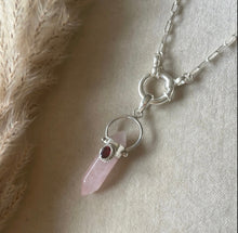 Load image into Gallery viewer, NEW The Eternal Rose & Garnet Necklace.