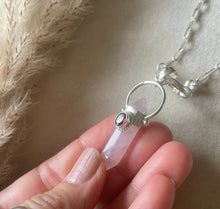 Load image into Gallery viewer, NEW The Eternal Rose & Garnet Necklace.
