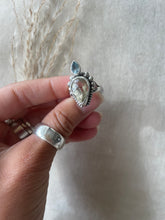 Load image into Gallery viewer, The Diamond Cut Citrine & Blue Topaz Ring.