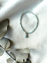 Load image into Gallery viewer, The Larimar and Aquamarine Bead Bracelet