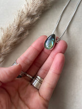 Load image into Gallery viewer, The Peacock Flash Teardrop Necklace (15inch)