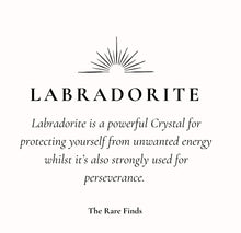 Load image into Gallery viewer, The Labradorite Crystal Bead Necklace