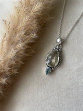 Load image into Gallery viewer, The Diamond Cut Citrine & Topaz Teardrop Necklace.