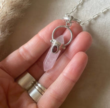 Load image into Gallery viewer, NEW The Eternal Rose & Garnet Necklace.