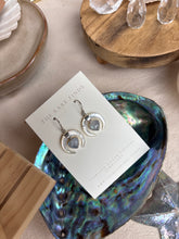 Load image into Gallery viewer, The Halo Mother of Pearl and Moonstone Earrings