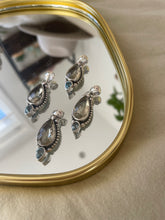 Load image into Gallery viewer, The Diamond Cut Citrine & Topaz Teardrop Necklace.