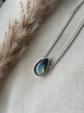 Load image into Gallery viewer, The Peacock Flash Teardrop Necklace (15inch)