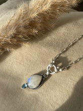 Load image into Gallery viewer, NEW The Topaz & Moonstone Paperclip 18inch Chain