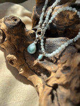 Load image into Gallery viewer, The Larimar and Aquamarine Bead Bracelet