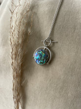 Load image into Gallery viewer, The Light & The Dark Sun dial Necklace.