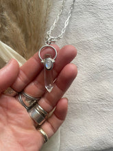 Load image into Gallery viewer, NEW The Halo Moonstone & Quartz Point necklace