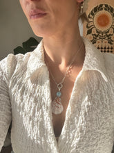Load image into Gallery viewer, The Larimar Ocean Mermaid Necklace