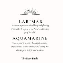 Load image into Gallery viewer, The Larimar & Aquamarine Crystal Bead Necklace