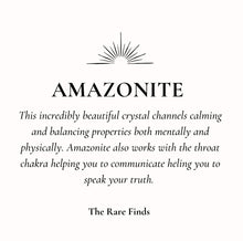 Load image into Gallery viewer, The Amazonite Crystal Bead Necklace