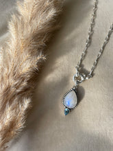 Load image into Gallery viewer, NEW The Topaz & Moonstone Paperclip 18inch Chain