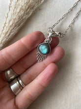 Load image into Gallery viewer, NEW The Night Ray Labradorite Paperclip - 16inch Necklace

