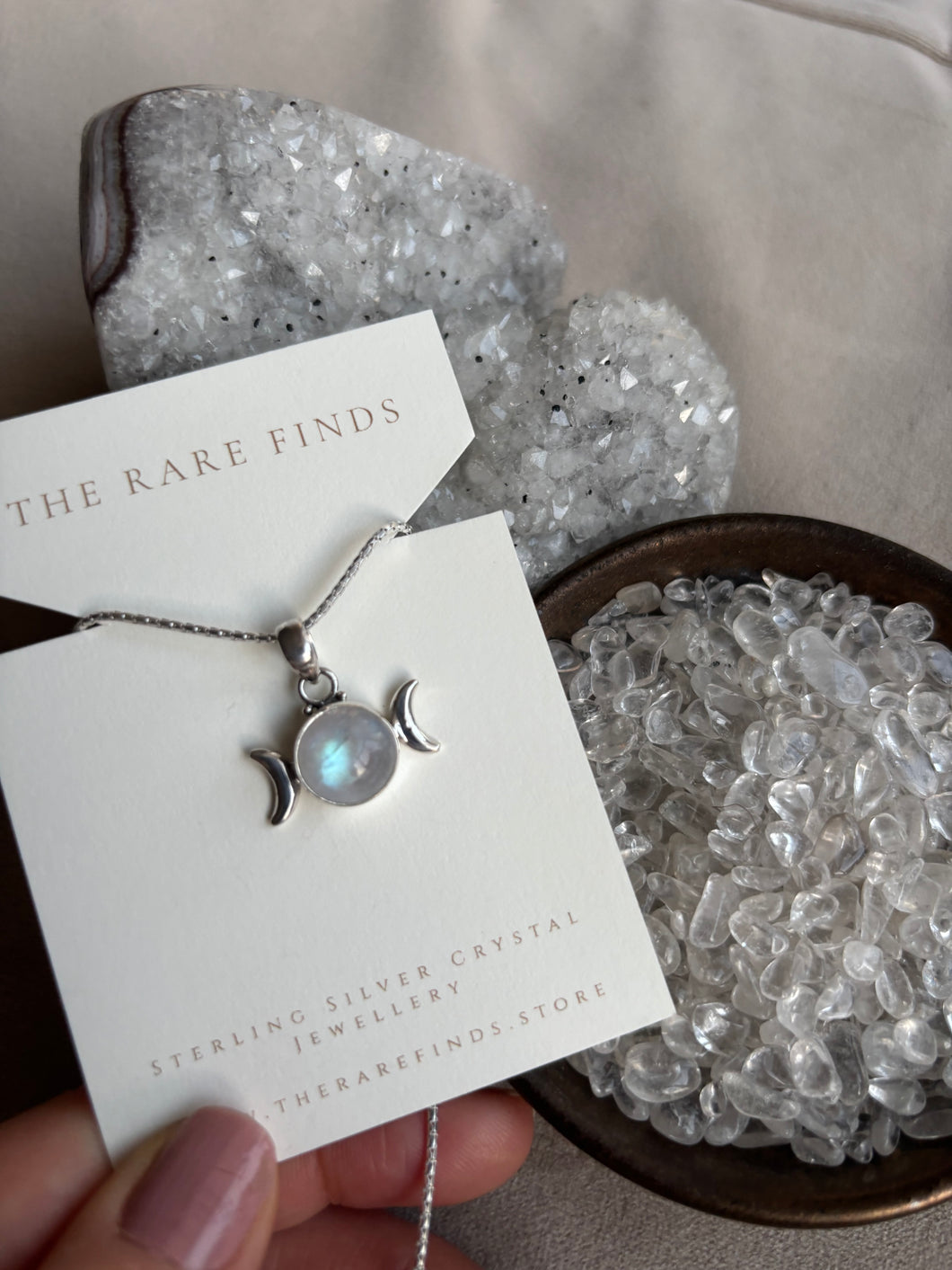 NEW The Three Moons Moonstone Necklace.