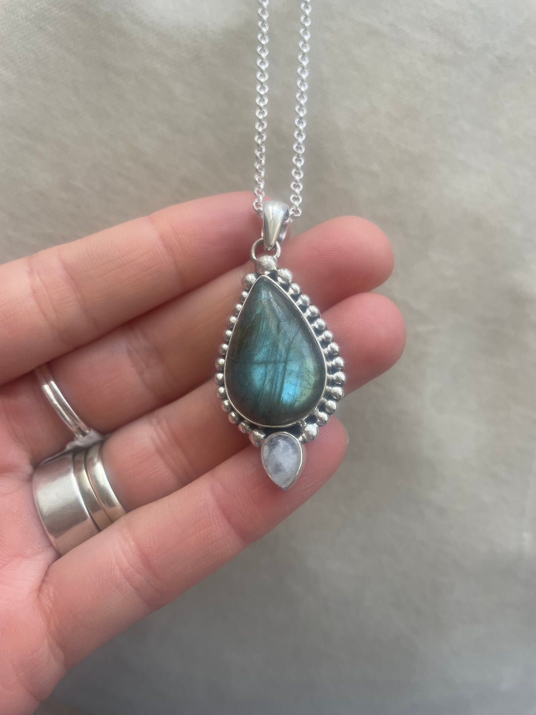 NEW The Turquoise Labby & Luna Tear Necklace 004
