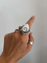 Load image into Gallery viewer, The Shiva Spiral &amp; Larimar Ring
