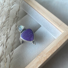 Load image into Gallery viewer, The Sacred Sugilite &amp; Moonstone Ring.
