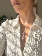 Load image into Gallery viewer, The Rhodochrosite Rose Mermaid Necklace
