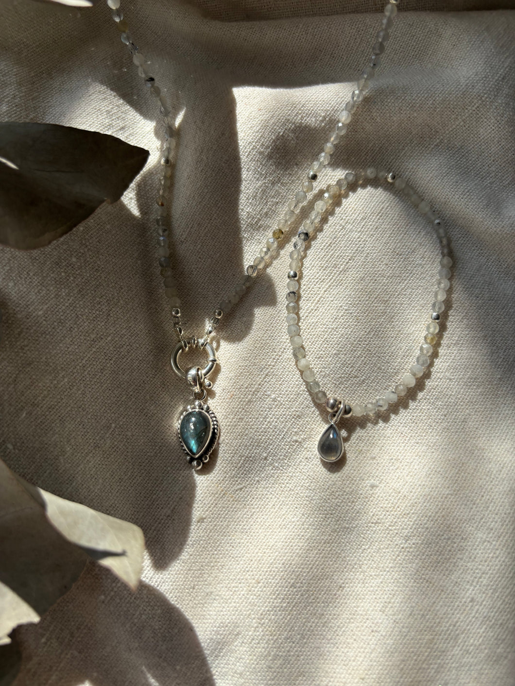The Labradorite Crystal Bead Necklace