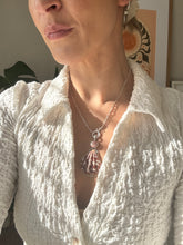 Load image into Gallery viewer, The Rhodochrosite Rose Mermaid Necklace
