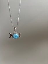 Load image into Gallery viewer, The Larimar Triple Moon Necklace
