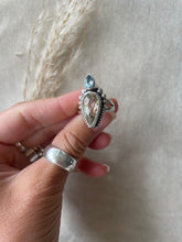 Load image into Gallery viewer, The Diamond Cut Citrine &amp; Blue Topaz Ring.

