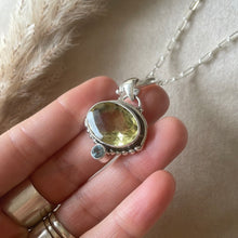Load image into Gallery viewer, The Lemon &amp; Topaz Portal Necklace.
